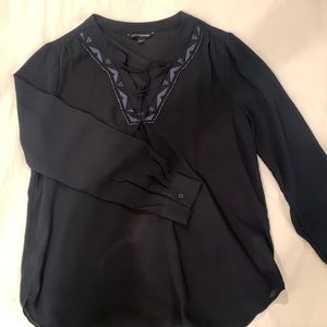 Beaded BR sheer blouse